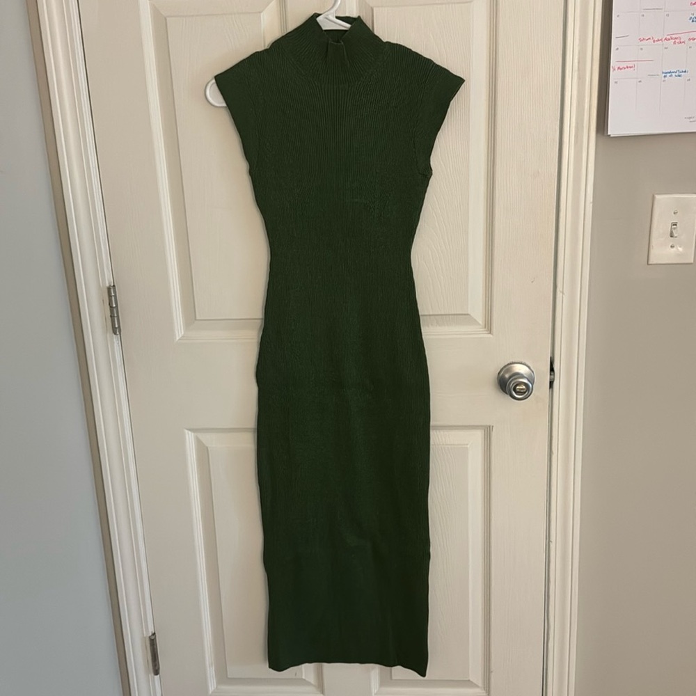 Brand new with tags green maxi sweater dress
